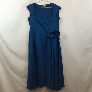 Lindy Bop Sz 16 Teal Swing Dress